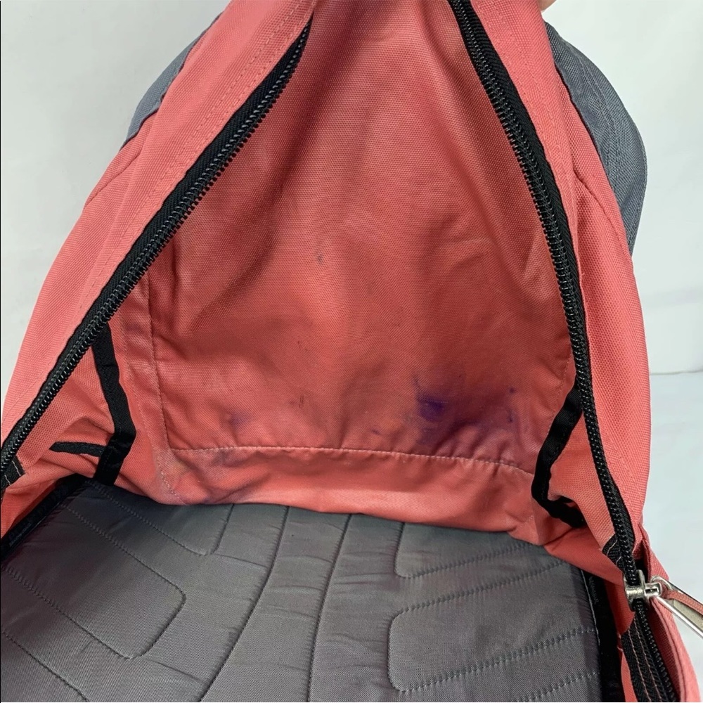 The North Face Vault Salmon and Gray Backpack. - Picture 7 of 8